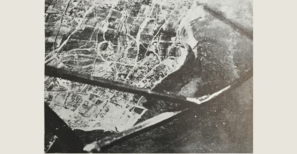View of Gallipoli from an aeroplane