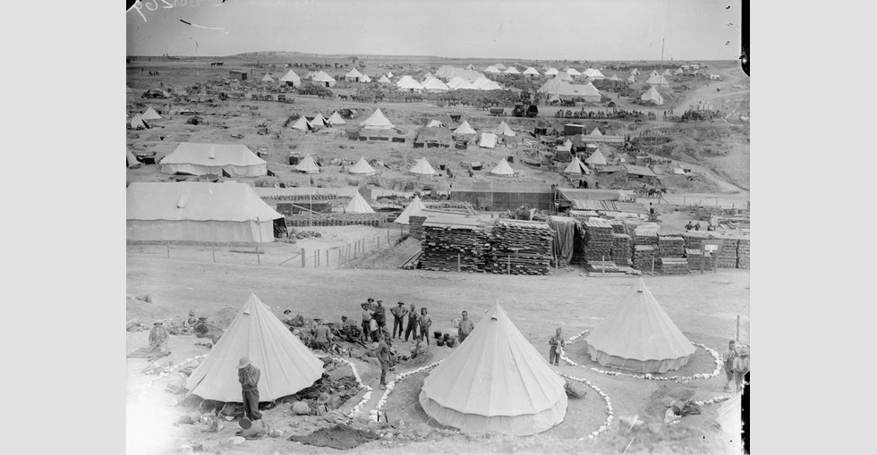British Camp at V Beach