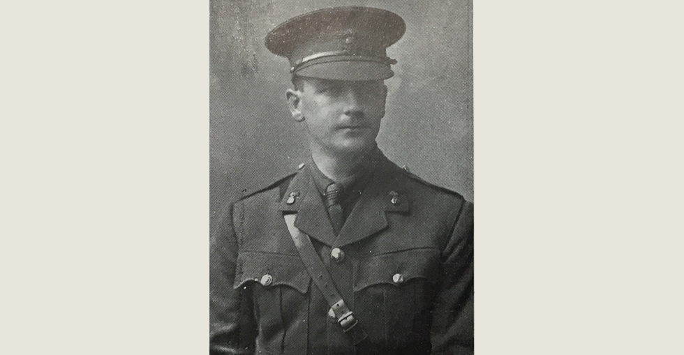 Second Lieutenant E.T. Weatherill of 7th Battalion RDF who was killed in action on 15 August. He joined the 'football' company of the RDF in September 1914.