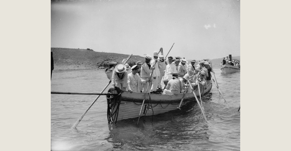 Royal Navy shore leave, Imbros, during the operations at the Dardanelles.