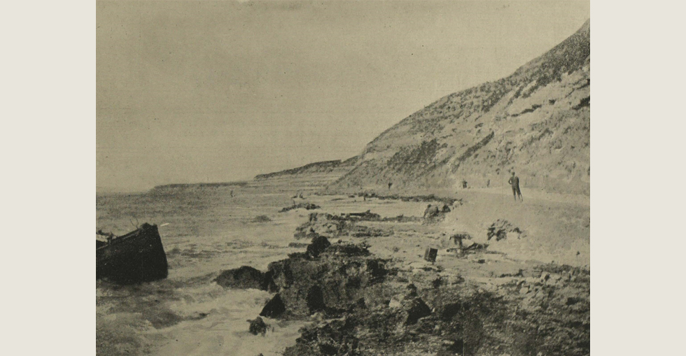 A view of 'W' Beach between Cape Helles and Tekke Burnu