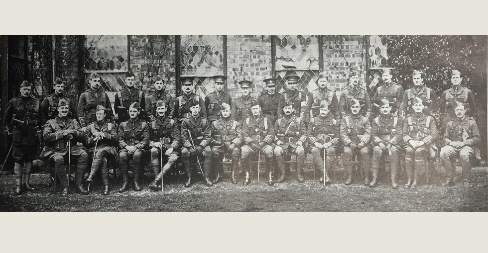 Officers of the 1st Battalion of the RDF